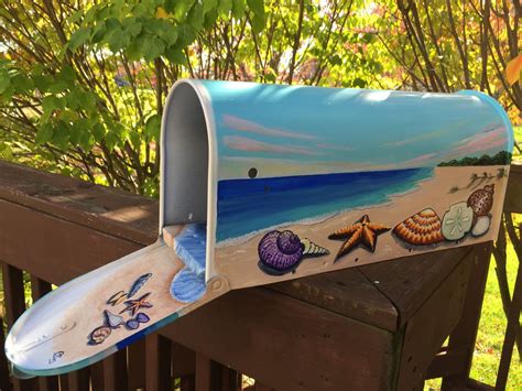 coastal metal cool box|coastal mailbox art.